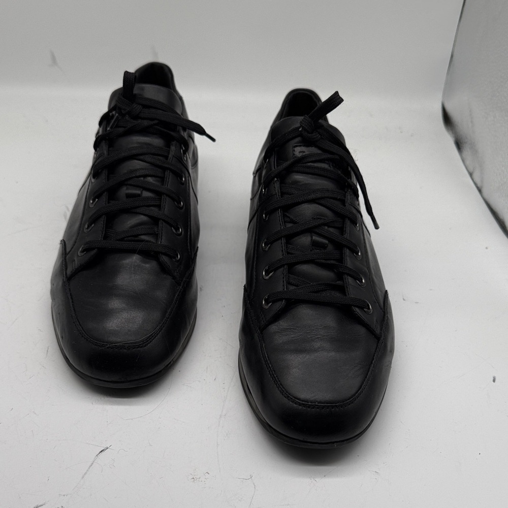Zegna Sport Men's Black Leather Shoes